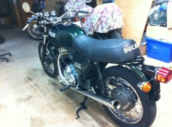 1975 Ducati 750 GT L Side Rear