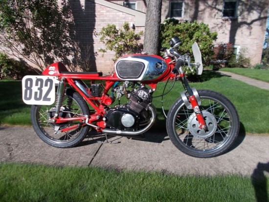1966 CB160 Race Bike R Side