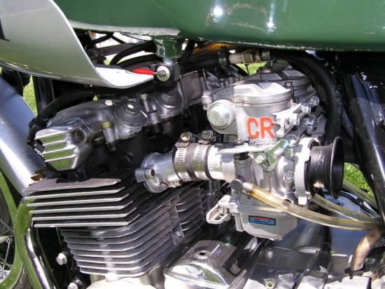 1978 Benelli 500 Quattro L Engine Detail