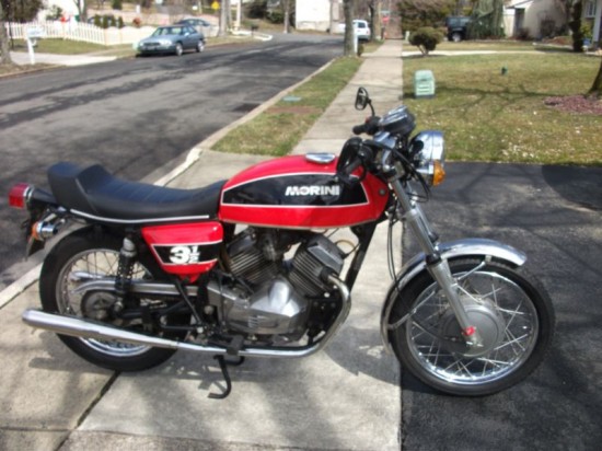 1976 Moto Morini 350 R Side