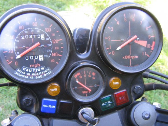 1979 Honda CBX R Dash