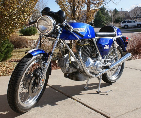 1974 Ducati 750 Sport Blue L Side Front
