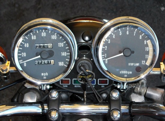 1974 Kawasaki Z1 Clocks