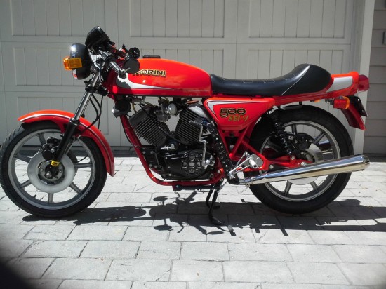 1983 Moto Morini 500 Sport L Side