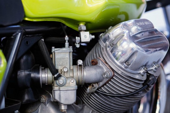 1973 Moto Guzzi V7 Sport R Side Engine