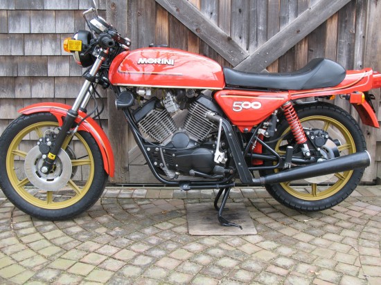 1980 Moto Morini 500 Sport L Side