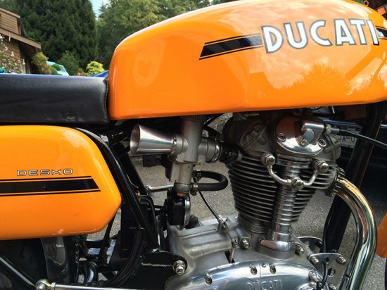 1975 Ducati 350 Desmo R Side Detail