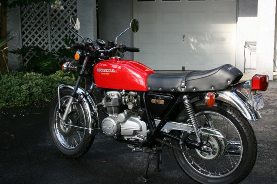 1976 Honda CB400F R Rear