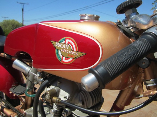 1964 Ducati 250 Race Bike R Side Tank Detail
