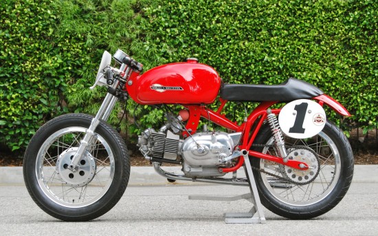 1967 Aermacchi 350 Race Bike L Side