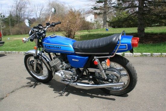 1975 Kawasaki H1 500 L Side Rear