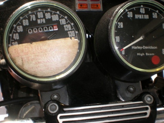 1977 Harley XLCR Clocks