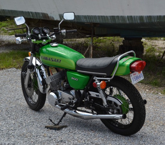 1974 Kawasaki H1 500 L Rear