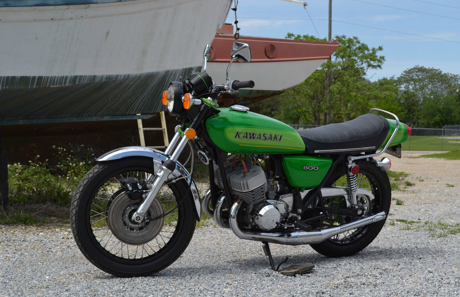Sparkly TwoStroke Terror 1974 Kawasaki H1 500 Mach III for Sale Classic Sport Bikes For Sale