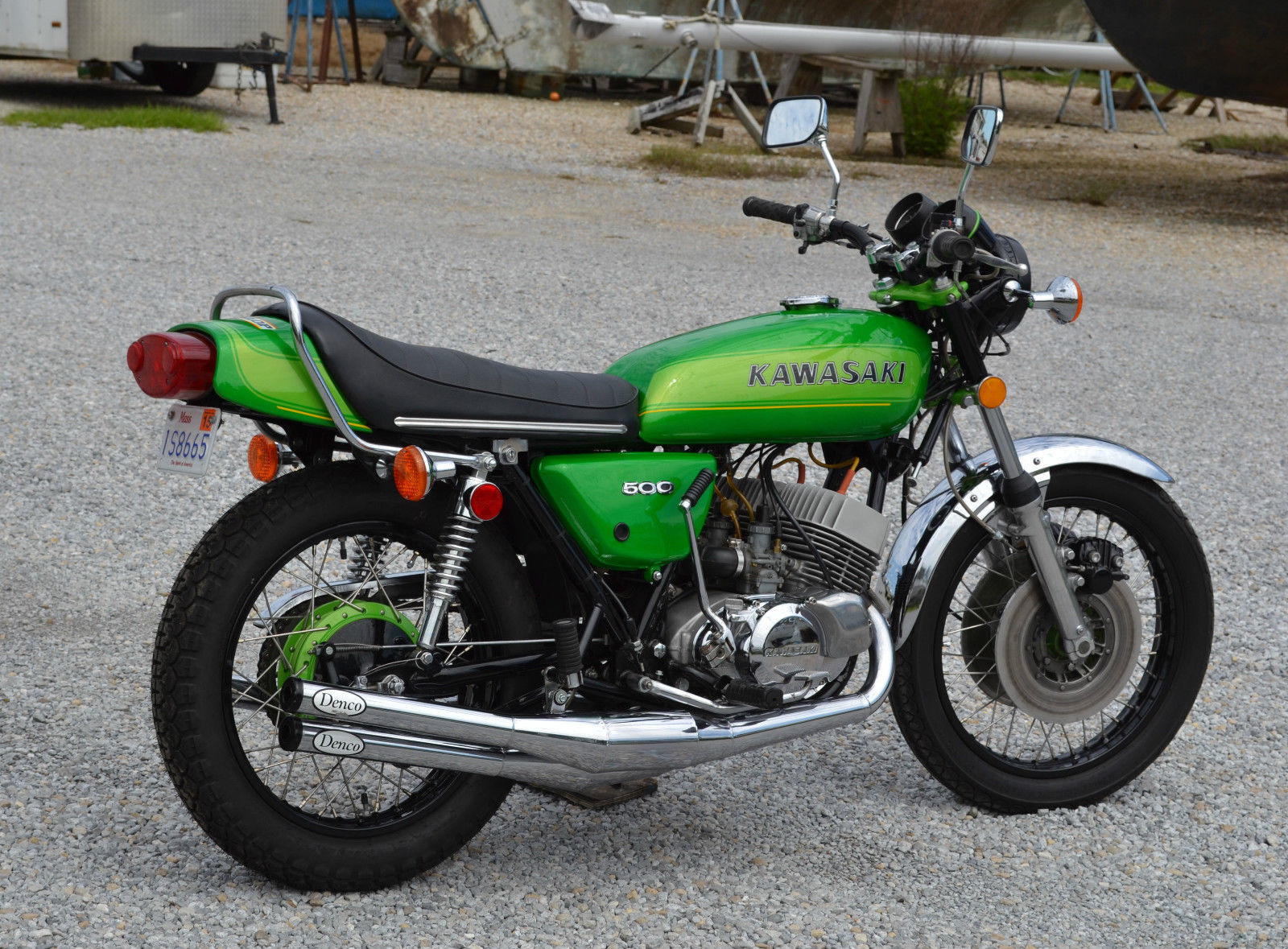 Sparkly TwoStroke Terror 1974 Kawasaki H1 500 Mach III for Sale Classic Sport Bikes For Sale