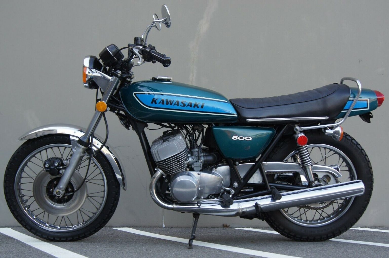 Vintage Kawasaki Motorcycle